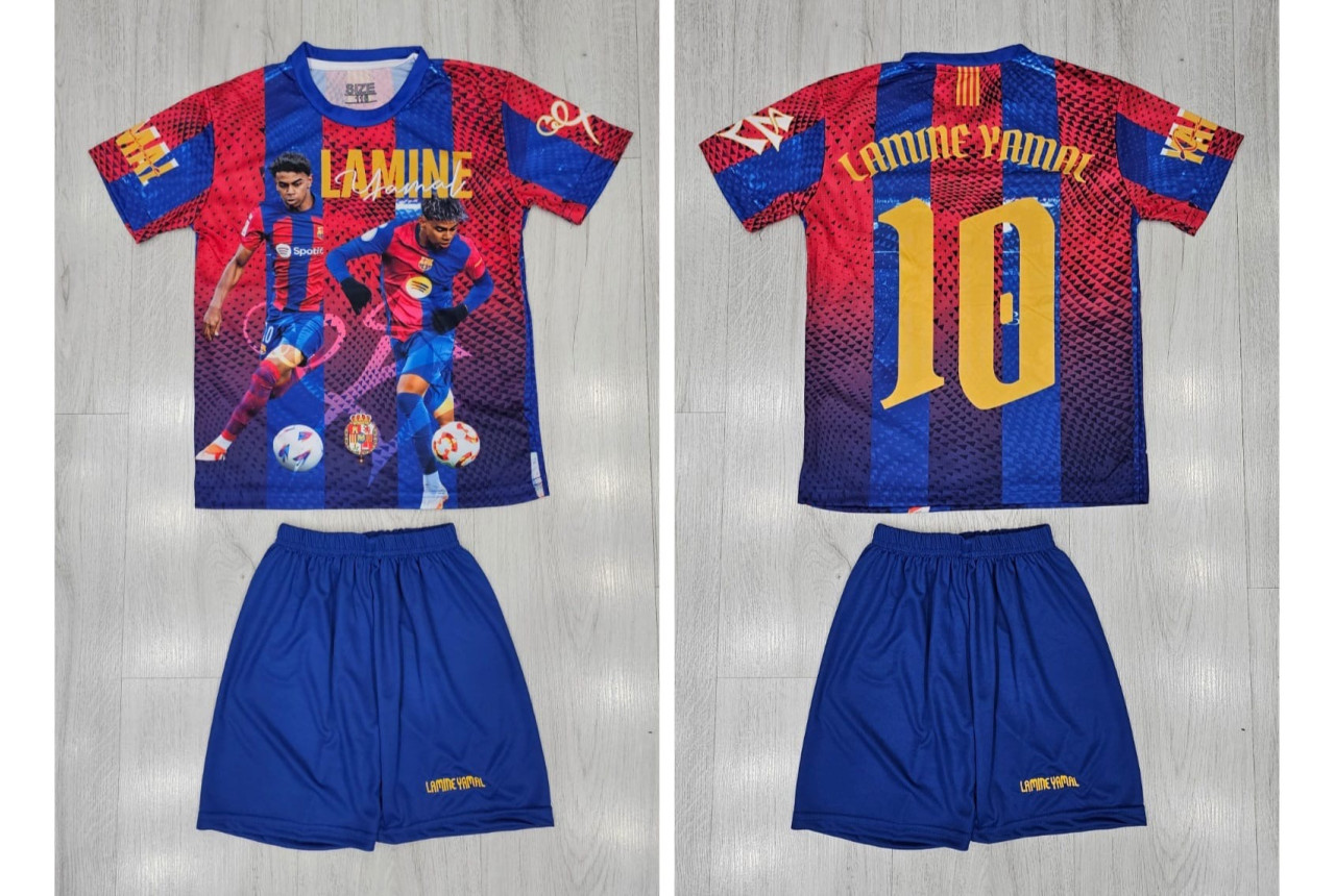 8398 Детски футболен комплект Barcelona LAMINE YAMAL 10